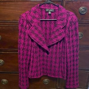 Magenta St. John tweed blazer sz 16
